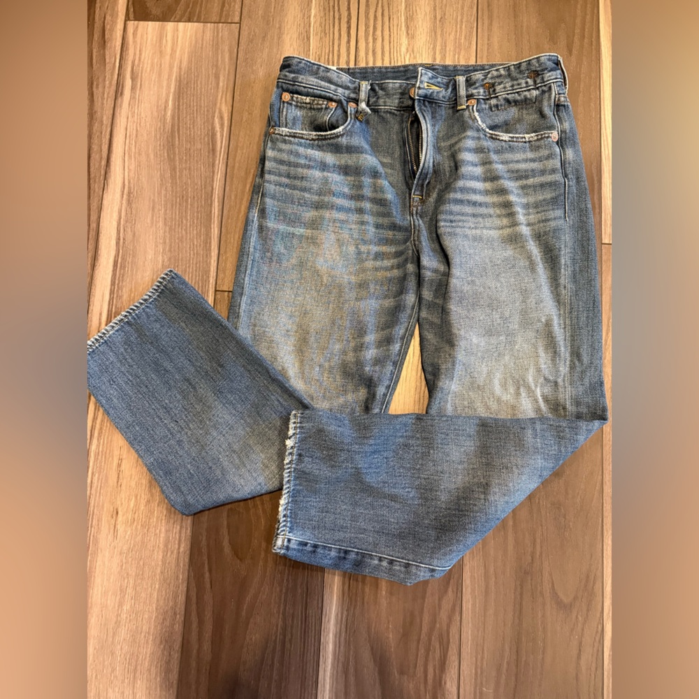 R13 Blue Straight Jeans Classic Denim